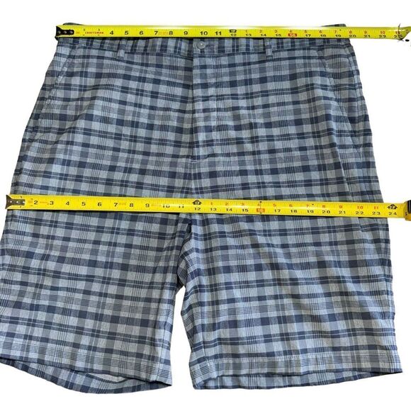 Footjoy FJ Shorts Mens 38 Plaid Bermuda Golf Gray Pockets Stretch Performance - Picture 7 of 9
